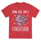 Dang Girl, You A Fineosaur Unisex Triblend Tee