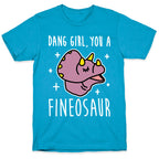 Dang Girl, You A Fineosaur Unisex Triblend Tee