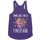 Dang Girl, You A Fineosaur Racerback Tank