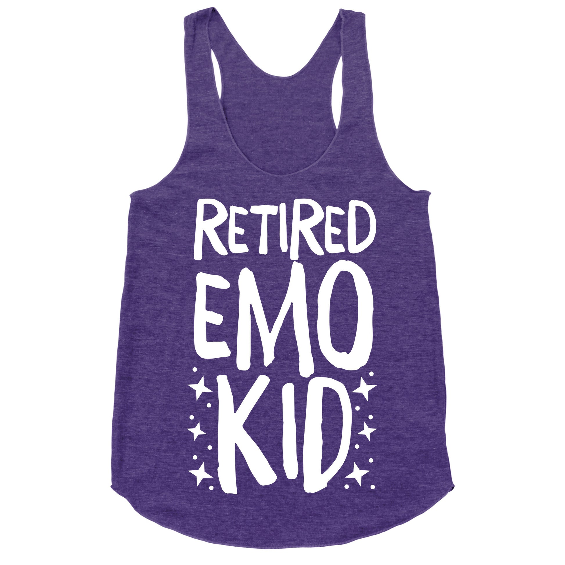 Retired Emo Kid  Racerback Tank