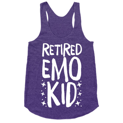 Retired Emo Kid  Racerback Tank