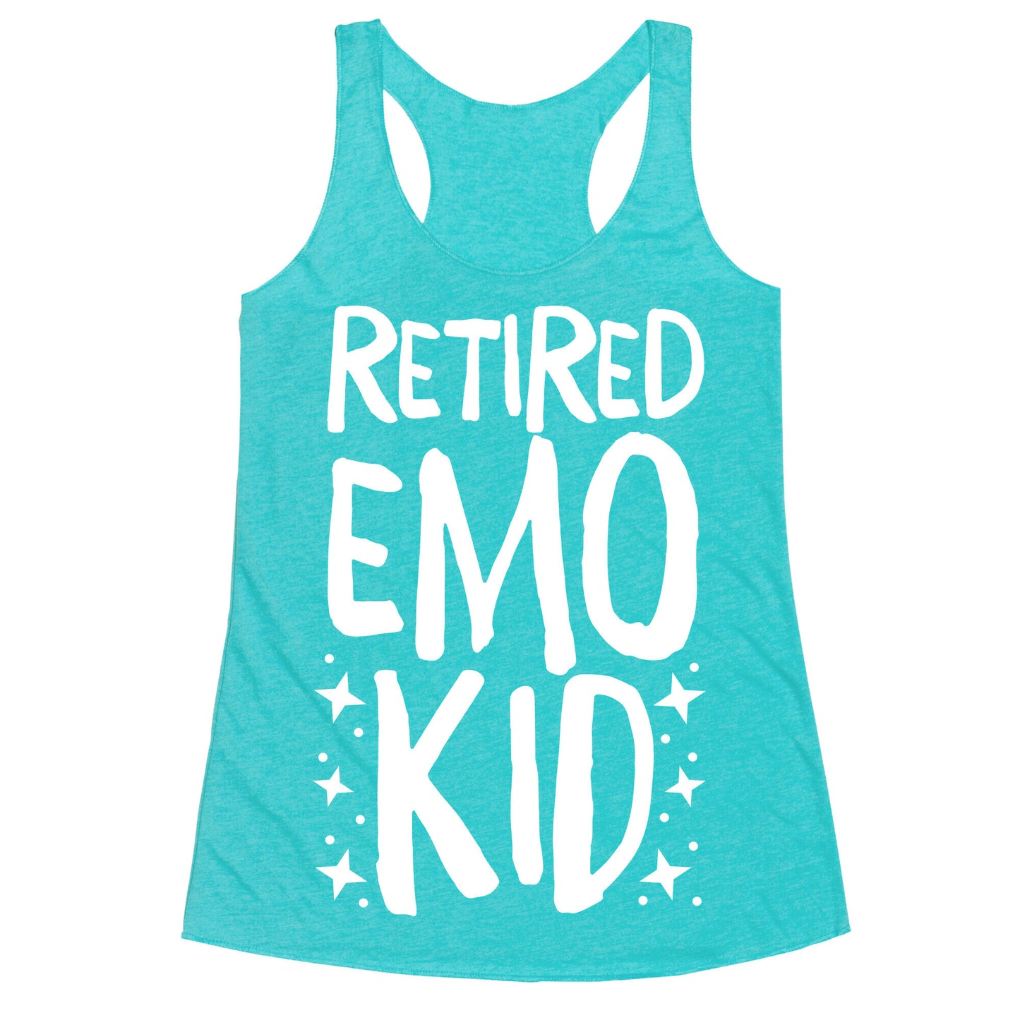 Retired Emo Kid  Racerback Tank