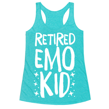 Retired Emo Kid  Racerback Tank
