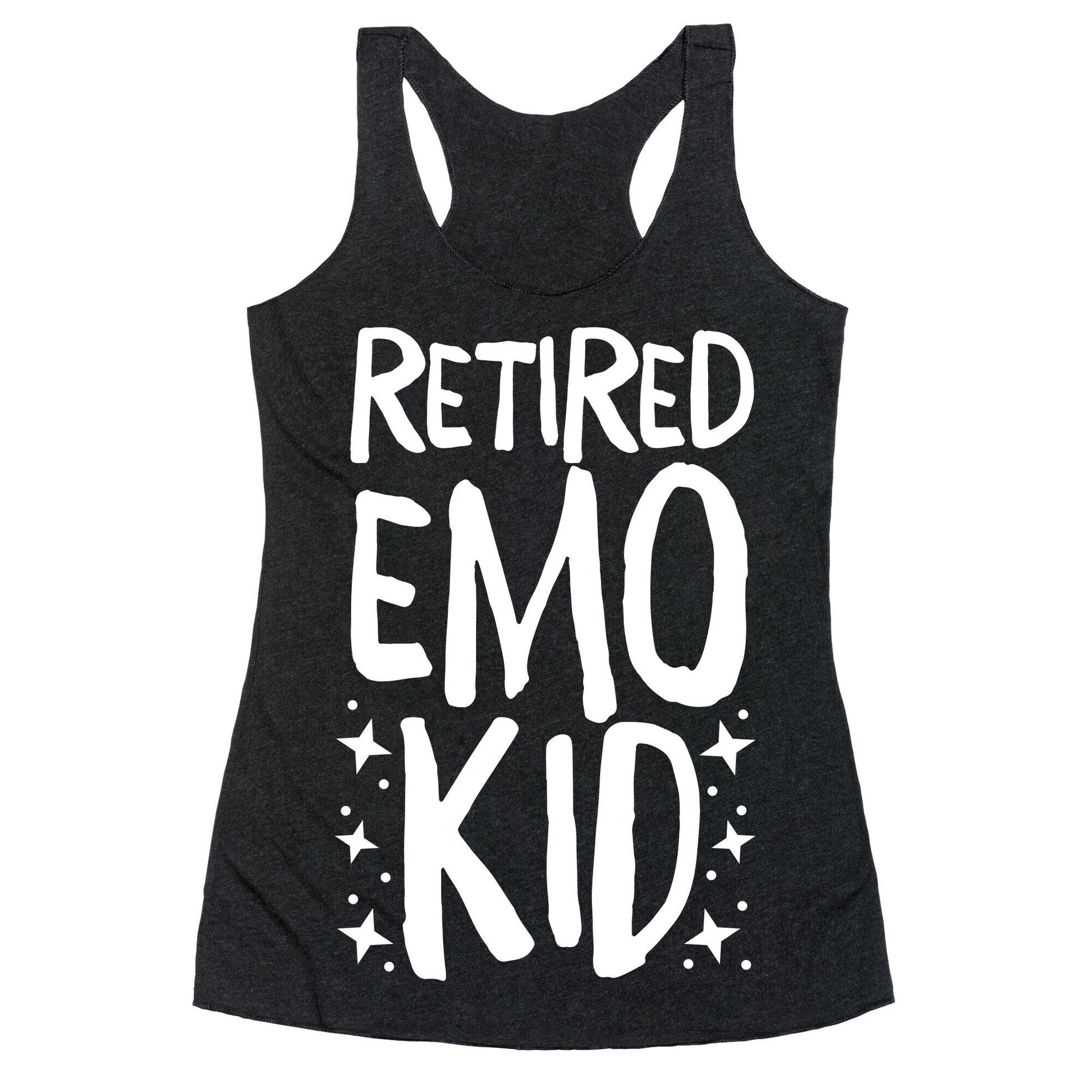 Retired Emo Kid  Racerback Tank