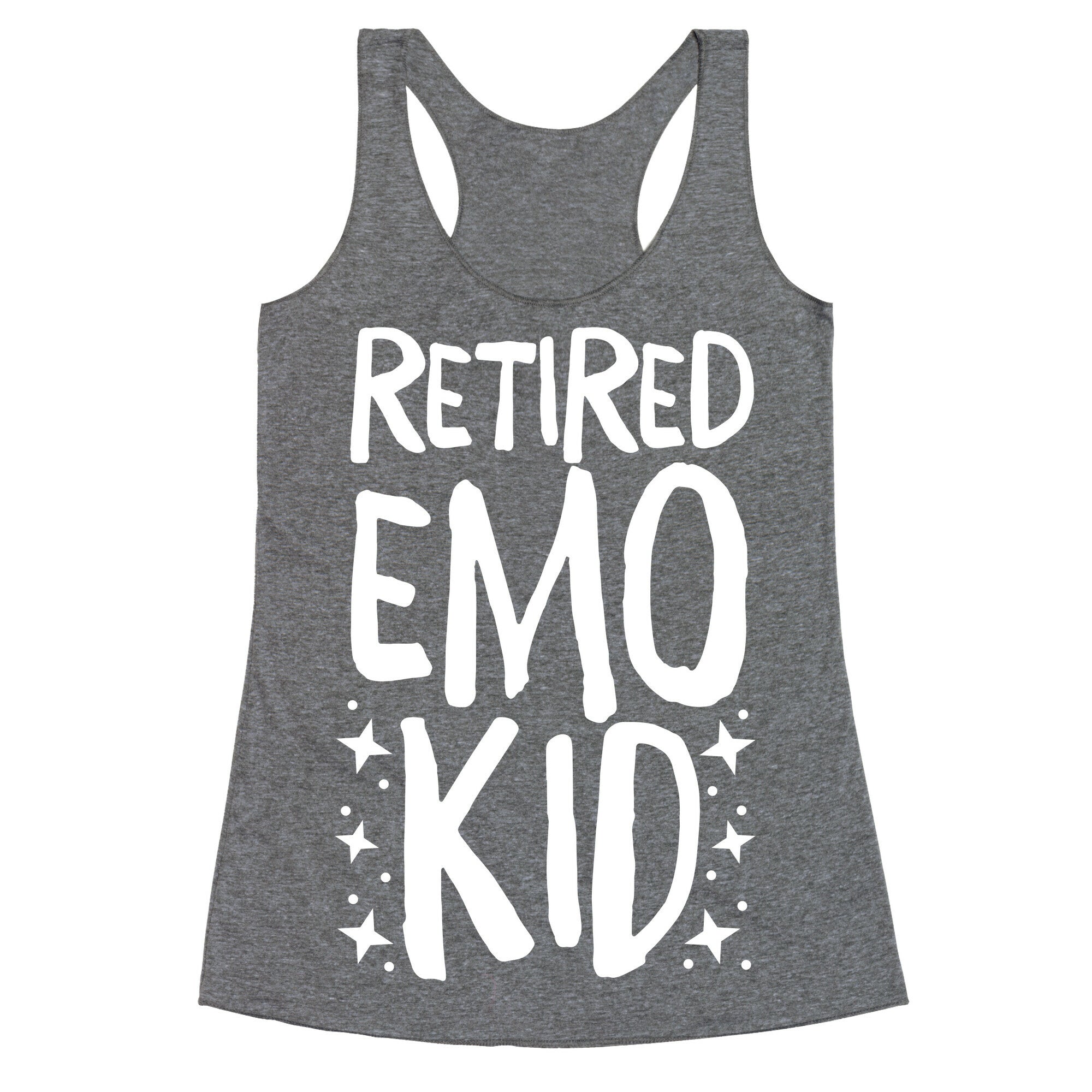 Retired Emo Kid  Racerback Tank