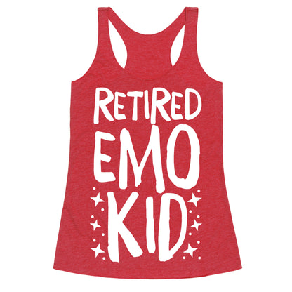 Retired Emo Kid  Racerback Tank