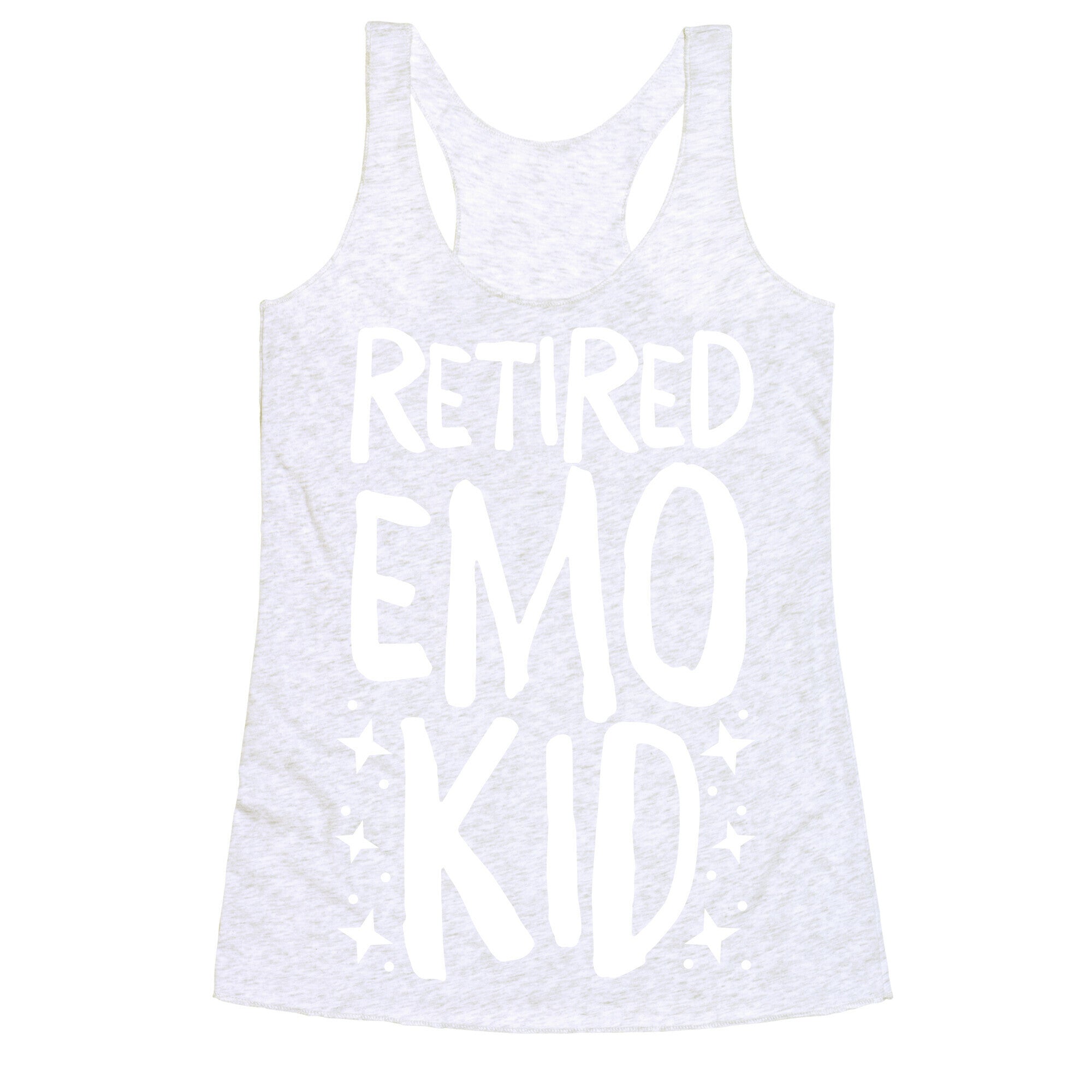 Retired Emo Kid  Racerback Tank