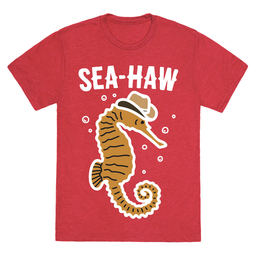 Sea Haw Seahorse Cowboy Unisex Triblend Tee