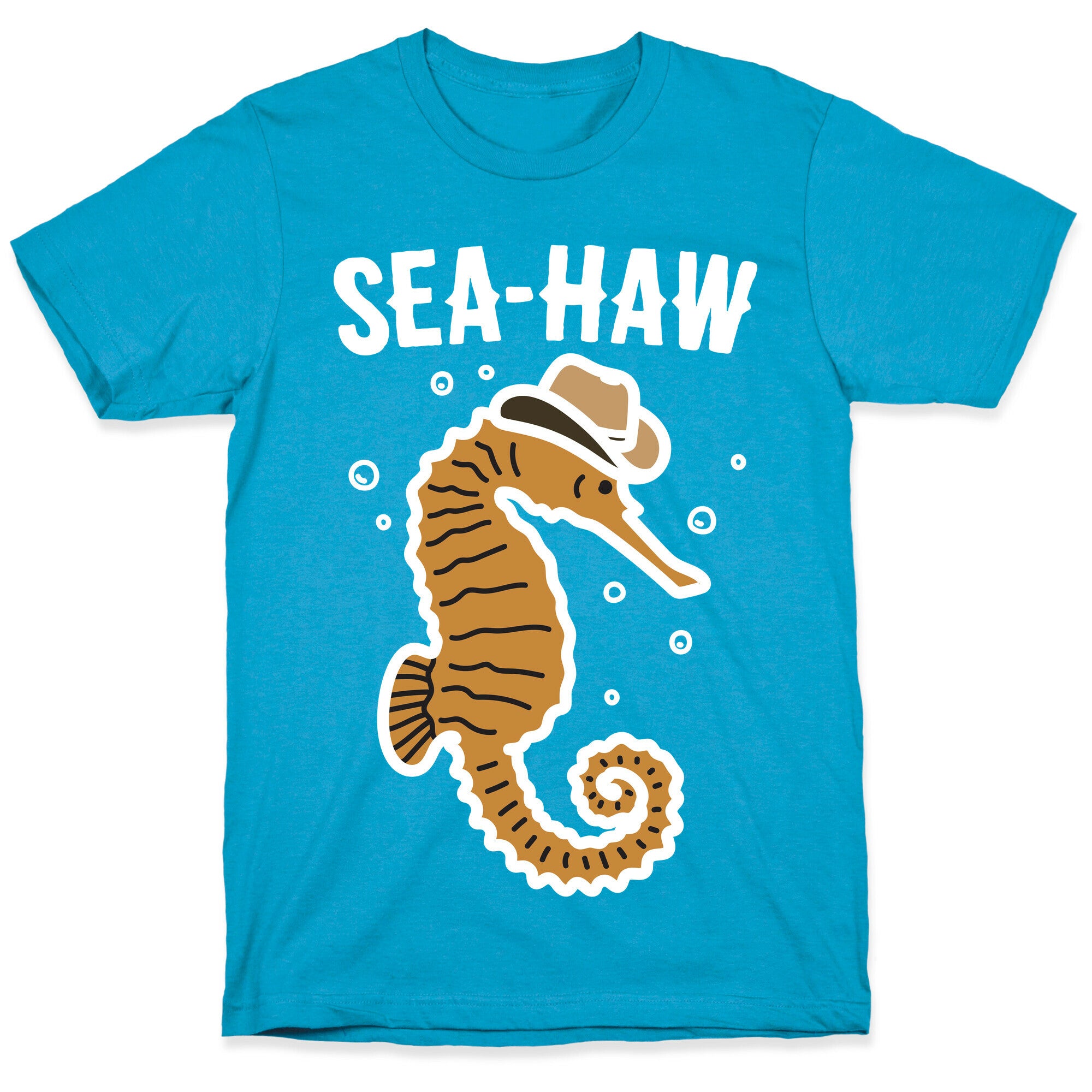 Sea Haw Seahorse Cowboy Unisex Triblend Tee