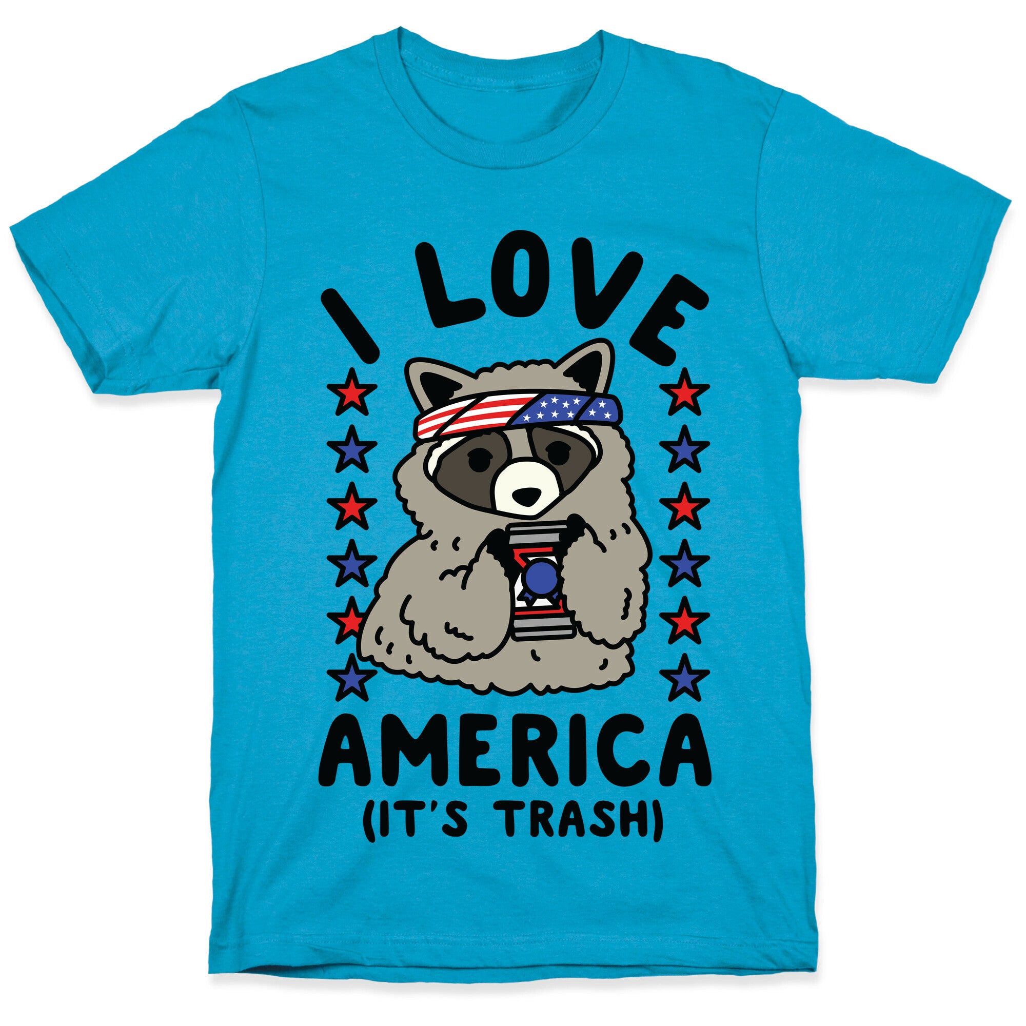 I Love America It's Trash Racoon Unisex Triblend Tee