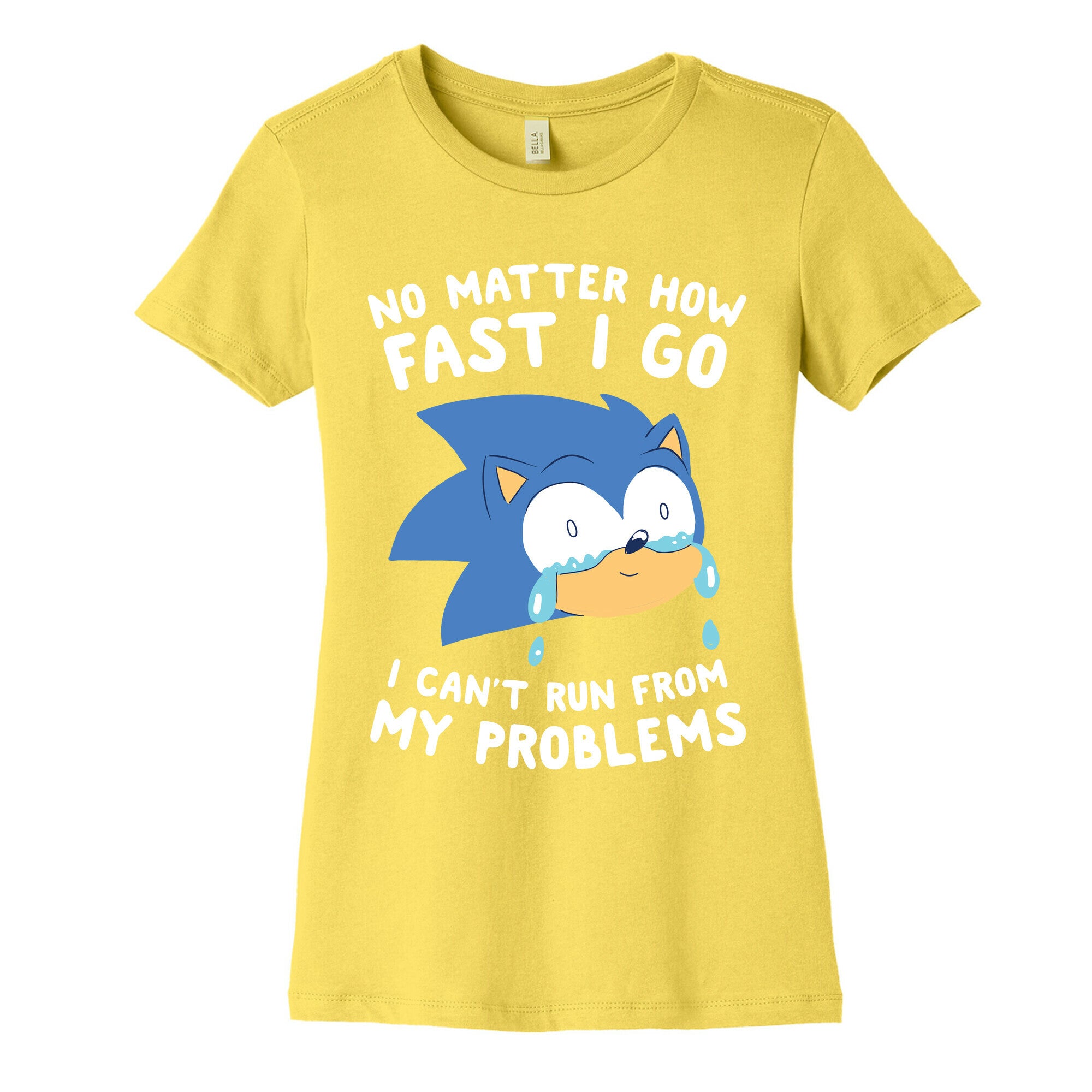 Sonic Can't Run From His Problems Women's Cotton Tee