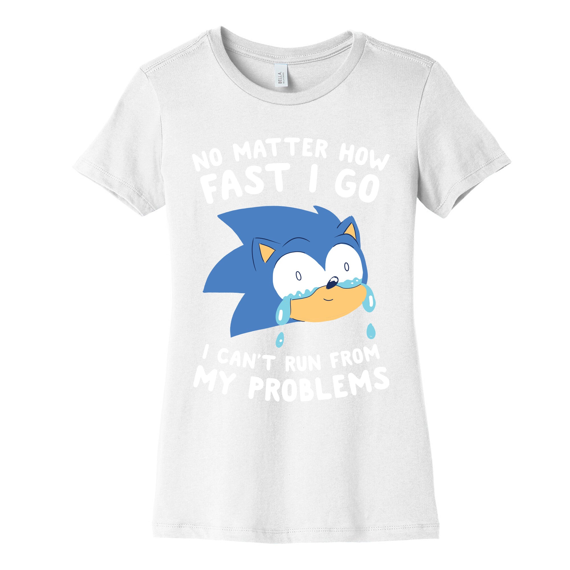Sonic Can't Run From His Problems Women's Cotton Tee
