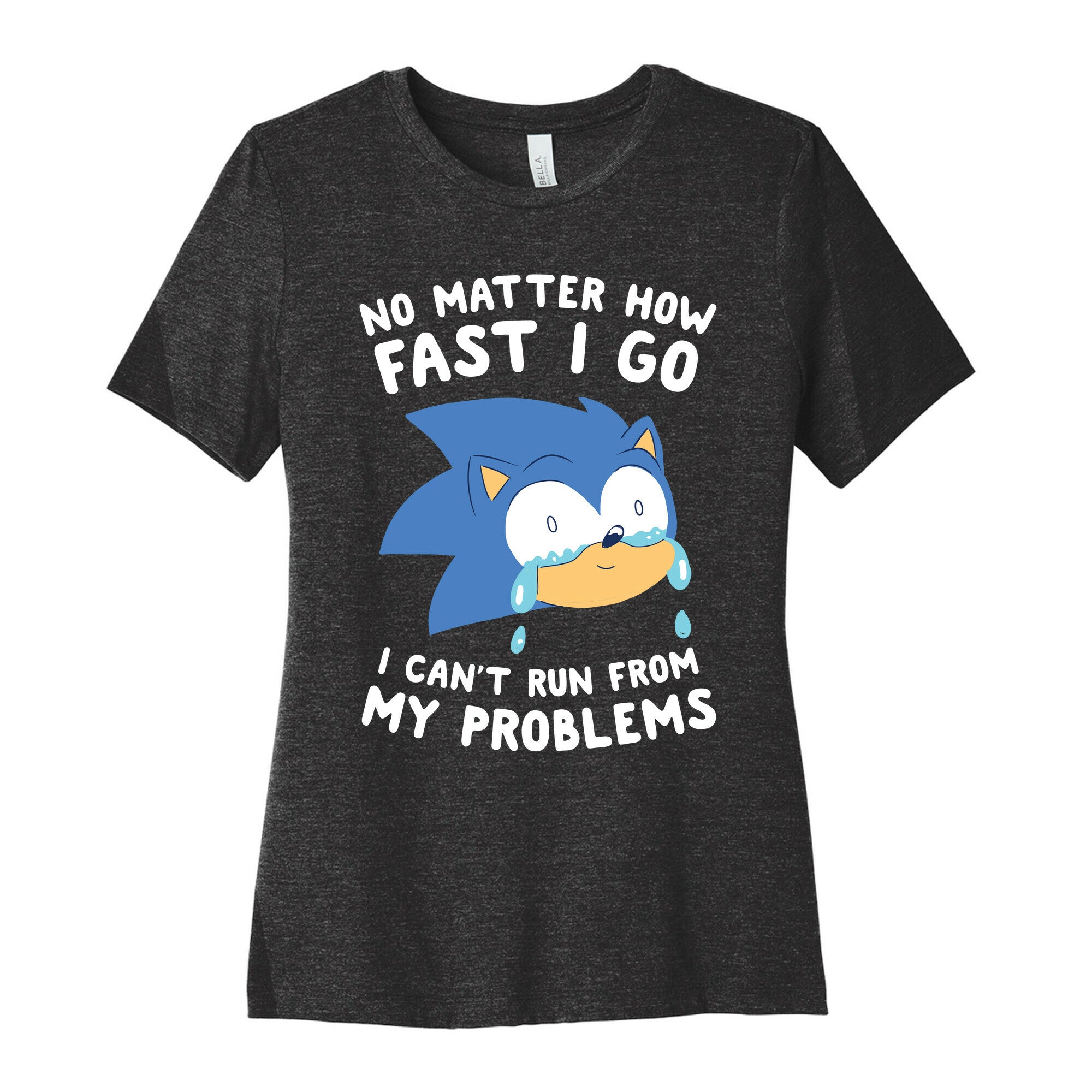 Sonic Can't Run From His Problems Women's Cotton Tee