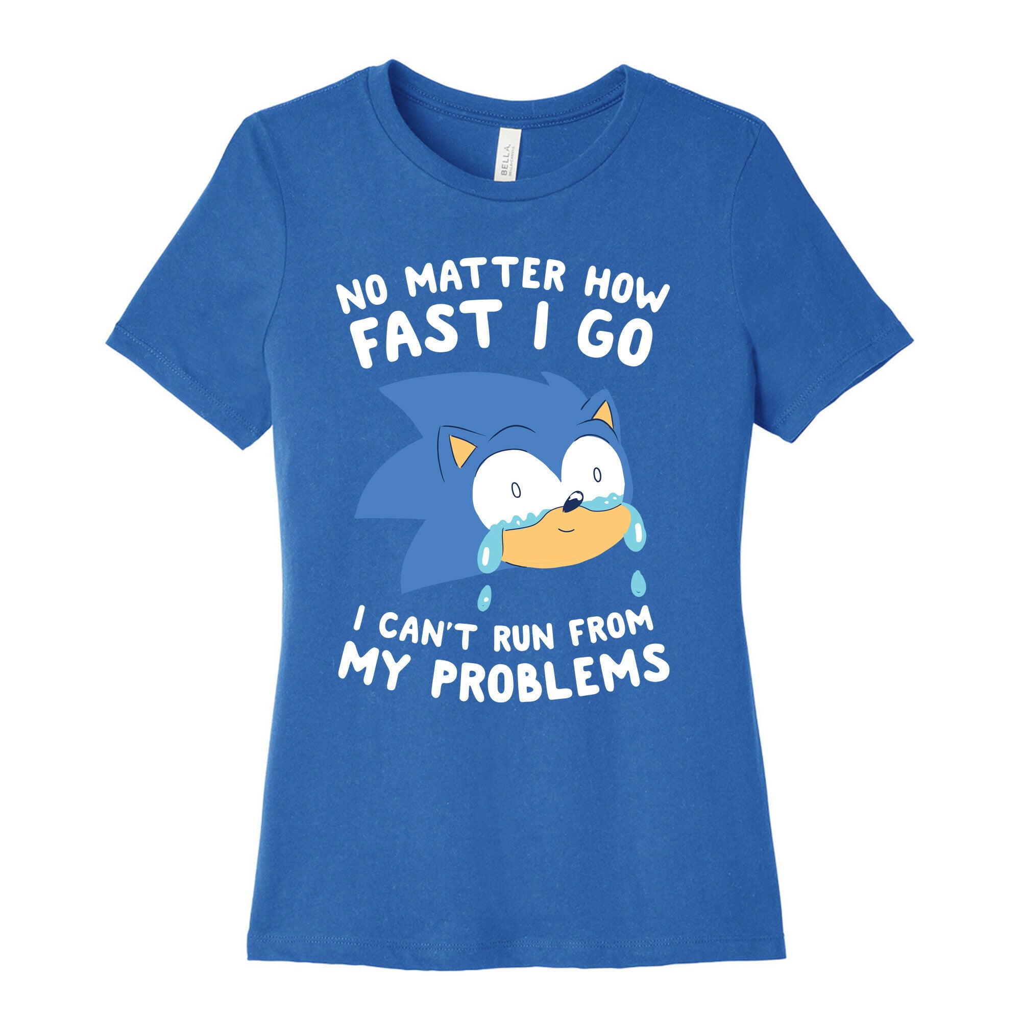 Sonic Can't Run From His Problems Women's Cotton Tee