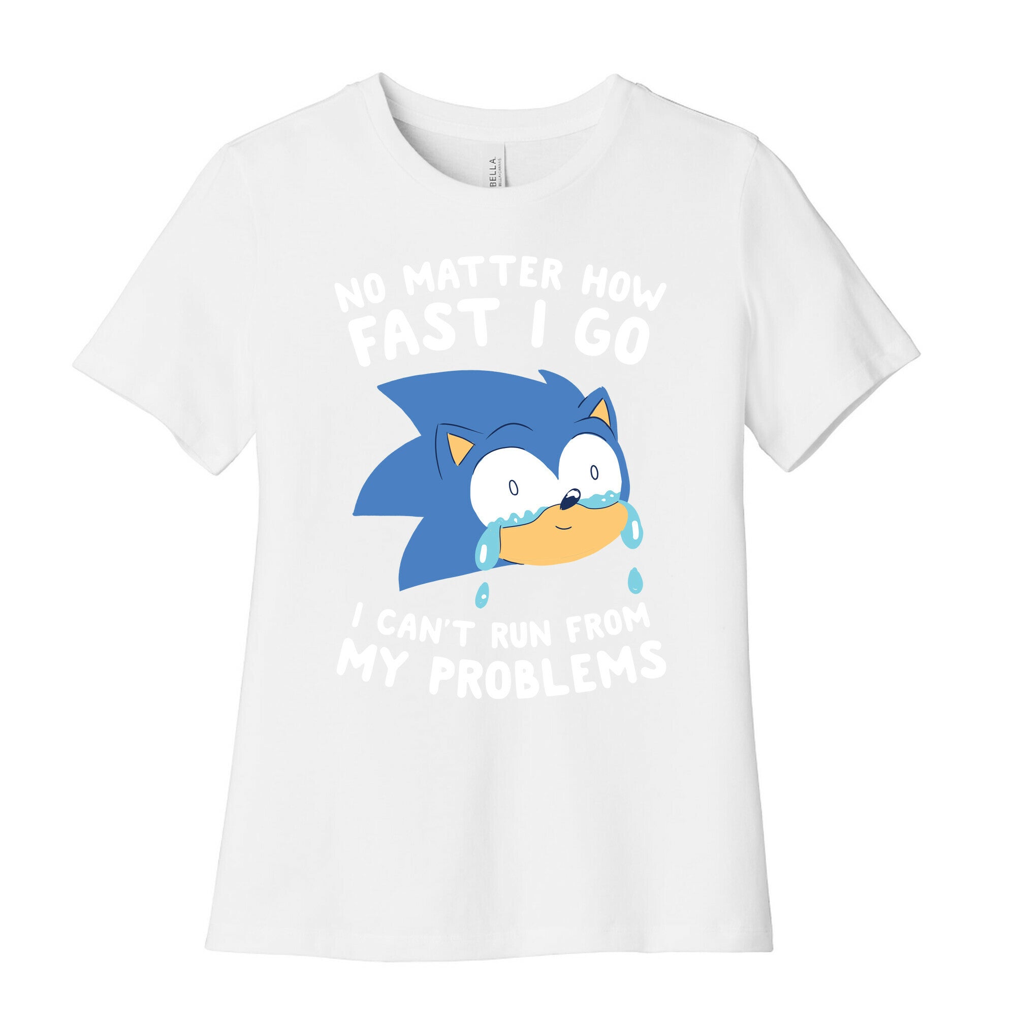 Sonic Can't Run From His Problems Women's Cotton Tee