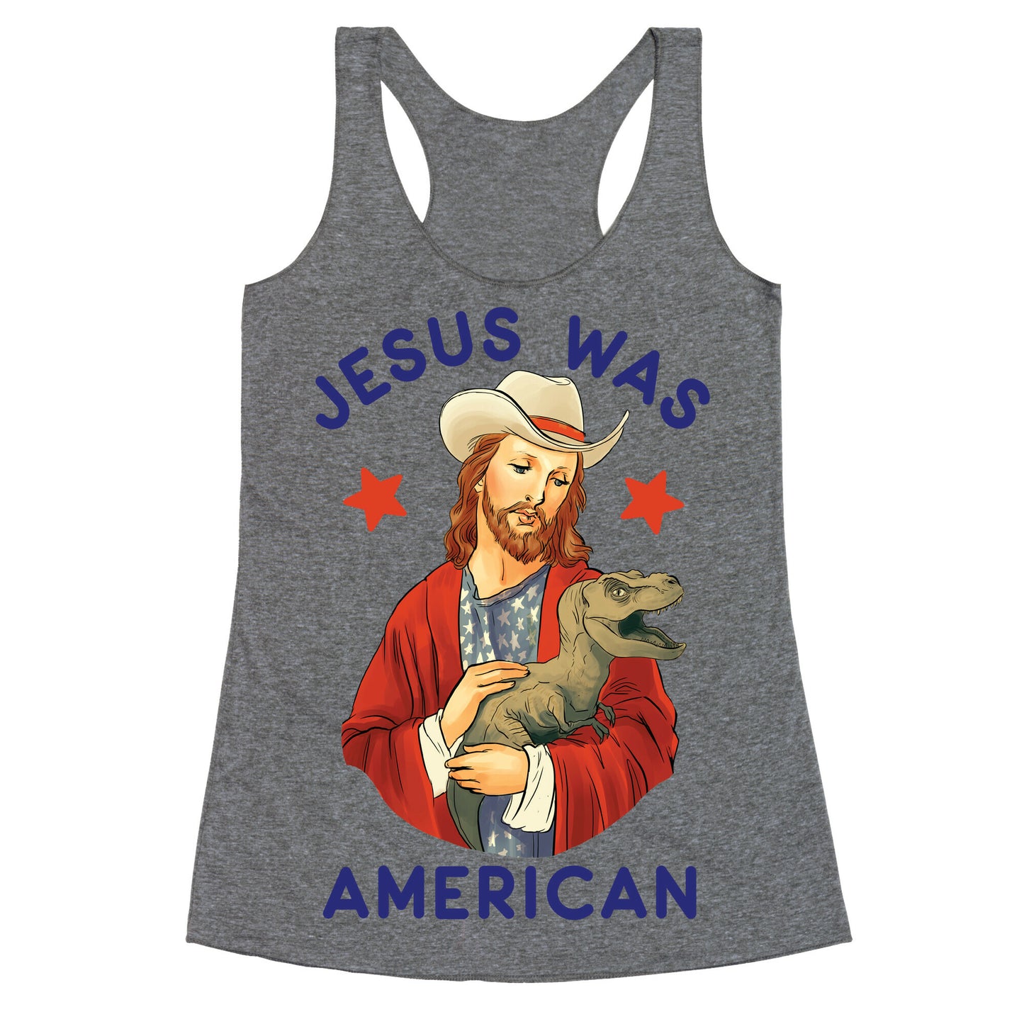 Jesus Was American Racerback Tank