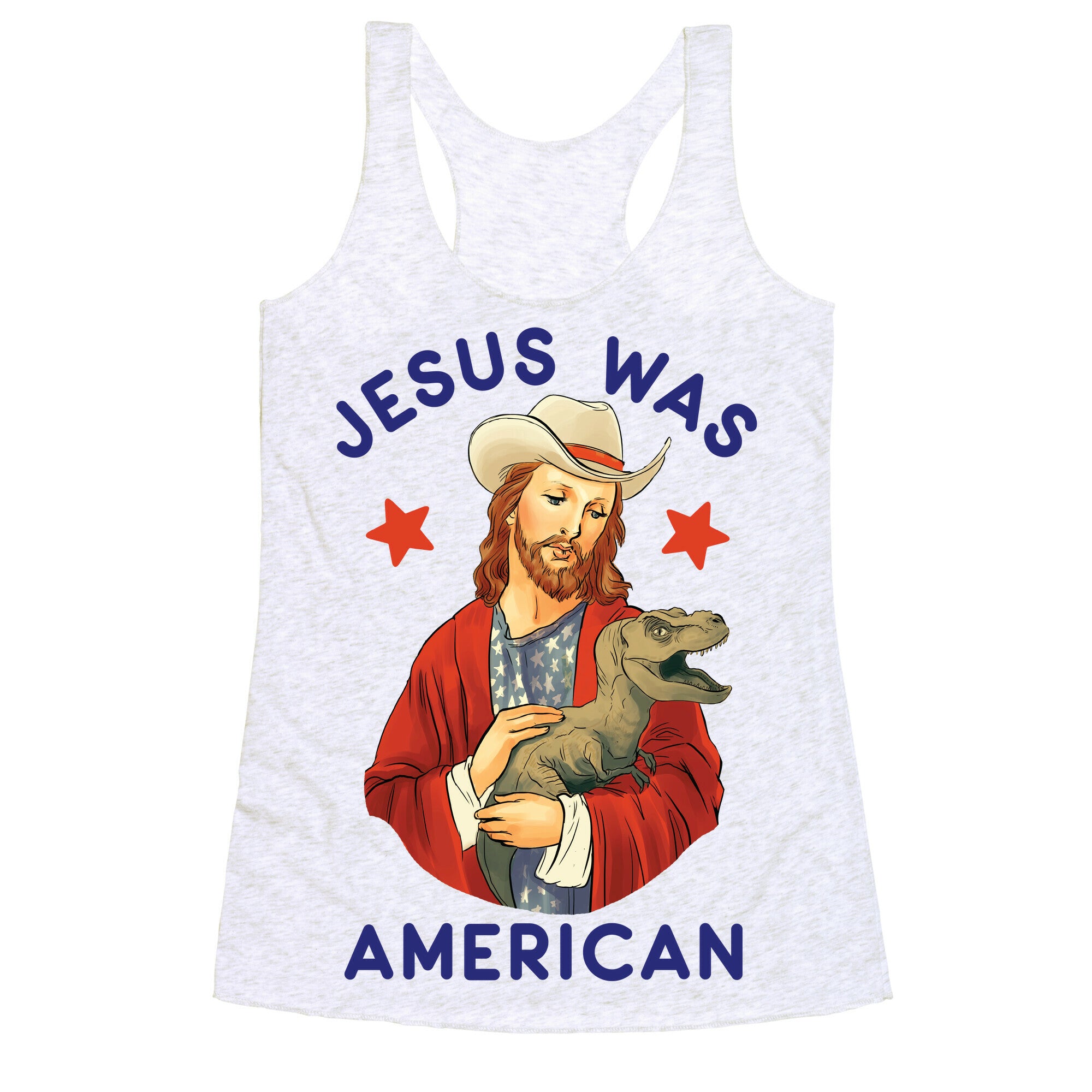 Jesus Was American Racerback Tank