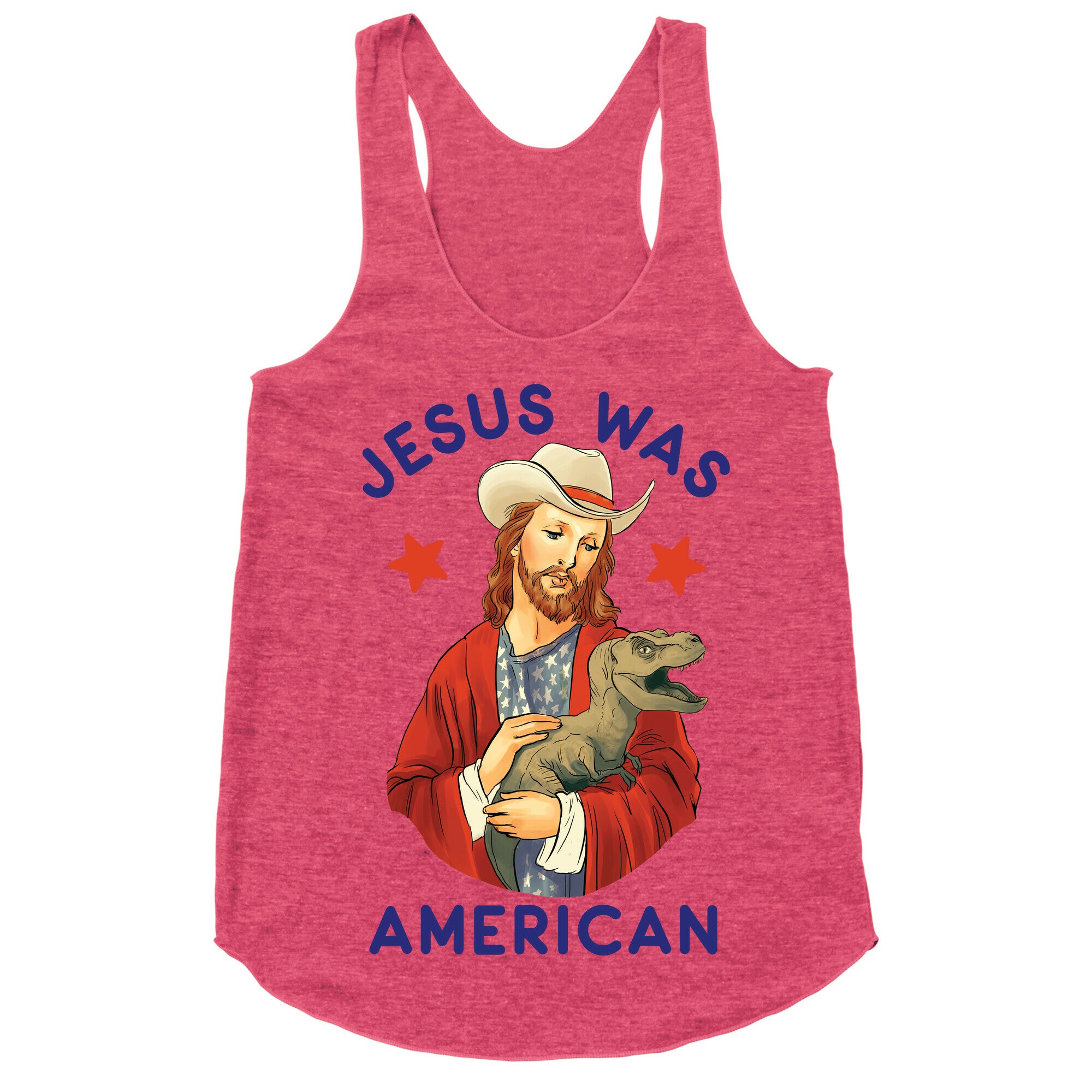Jesus Was American Racerback Tank