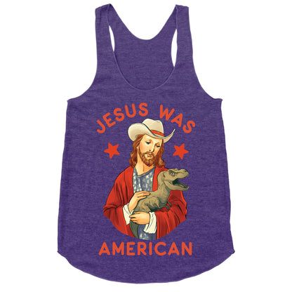 Jesus Was American Racerback Tank