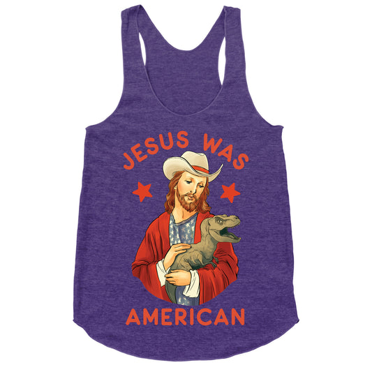 Jesus Was American Racerback Tank