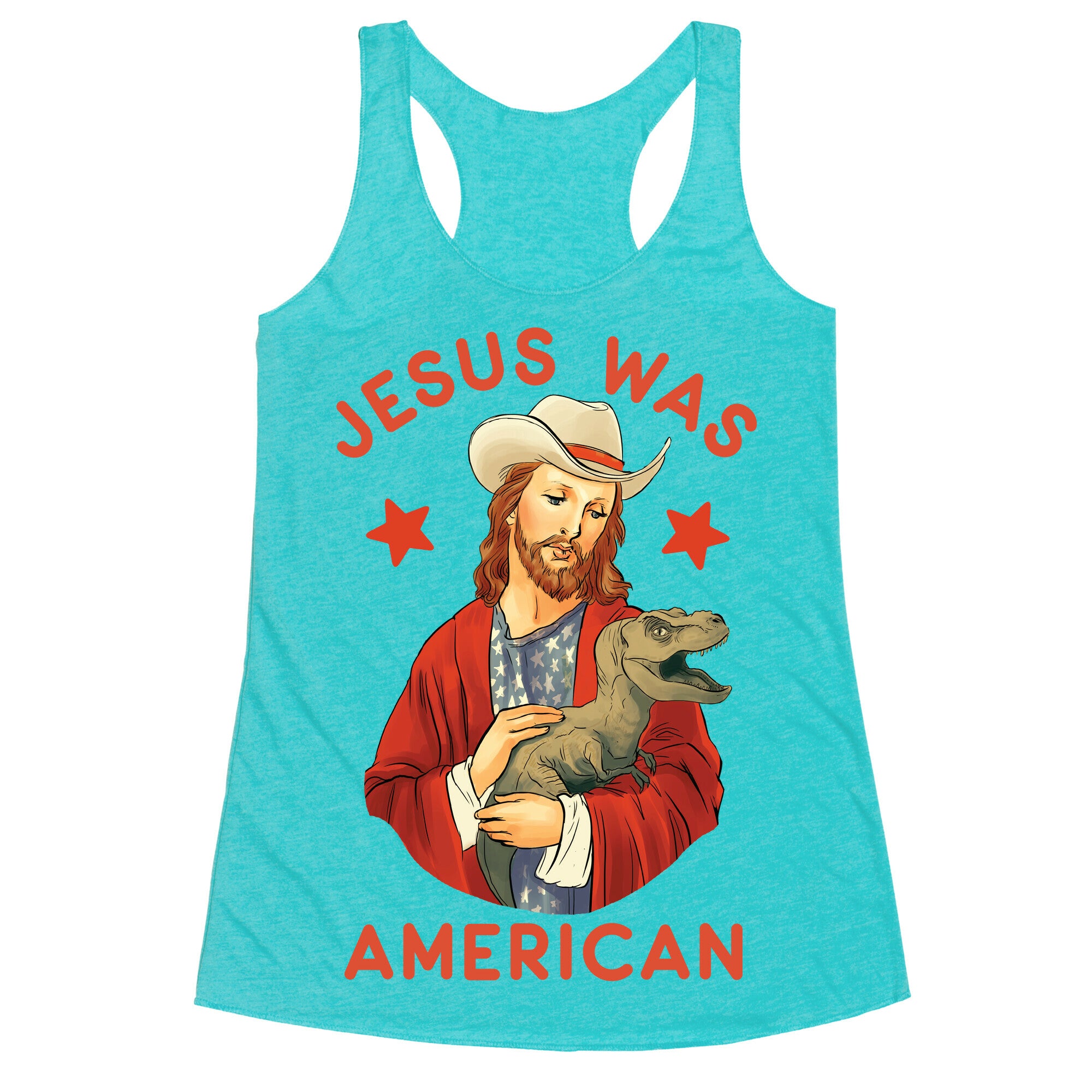 Jesus Was American Racerback Tank