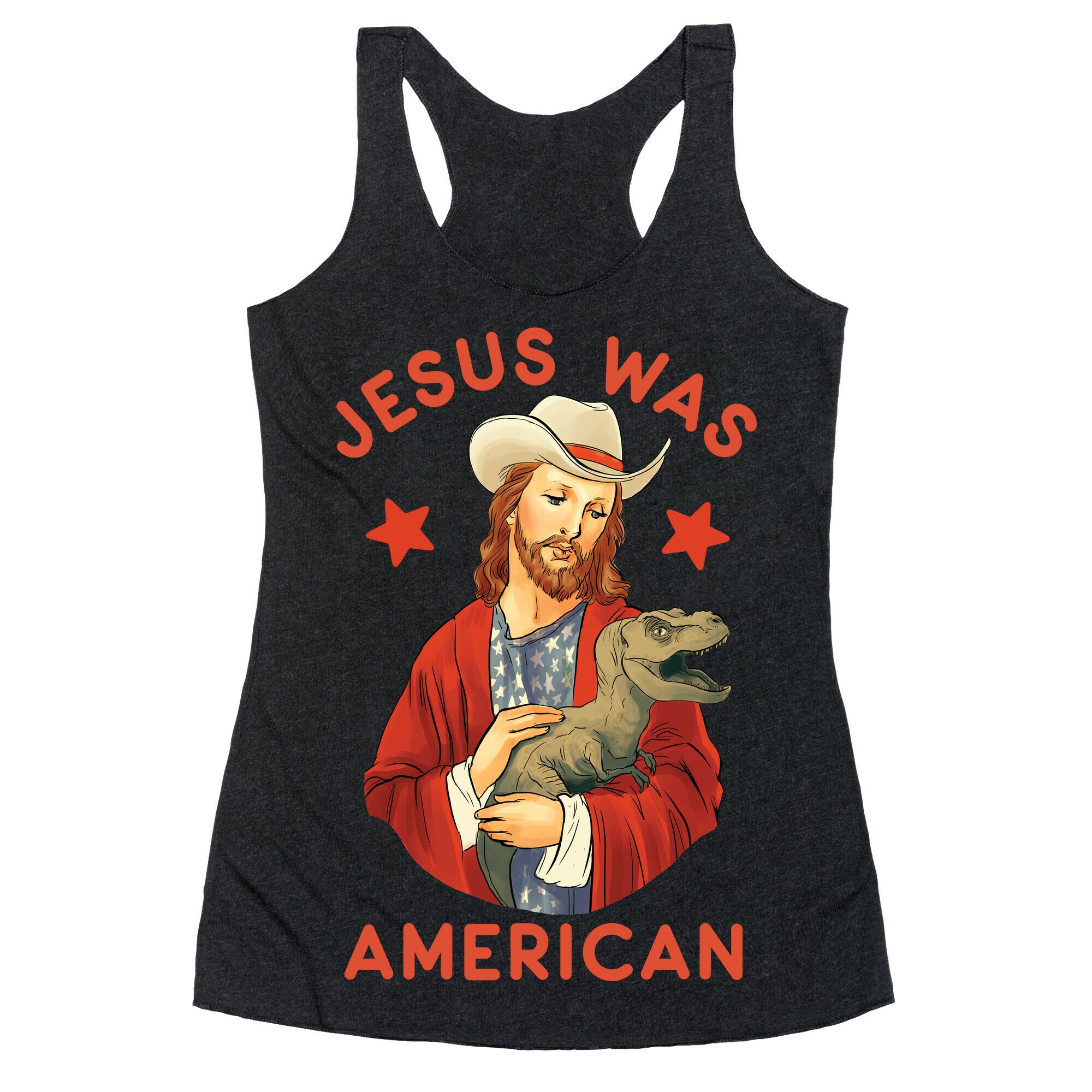 Jesus Was American Racerback Tank