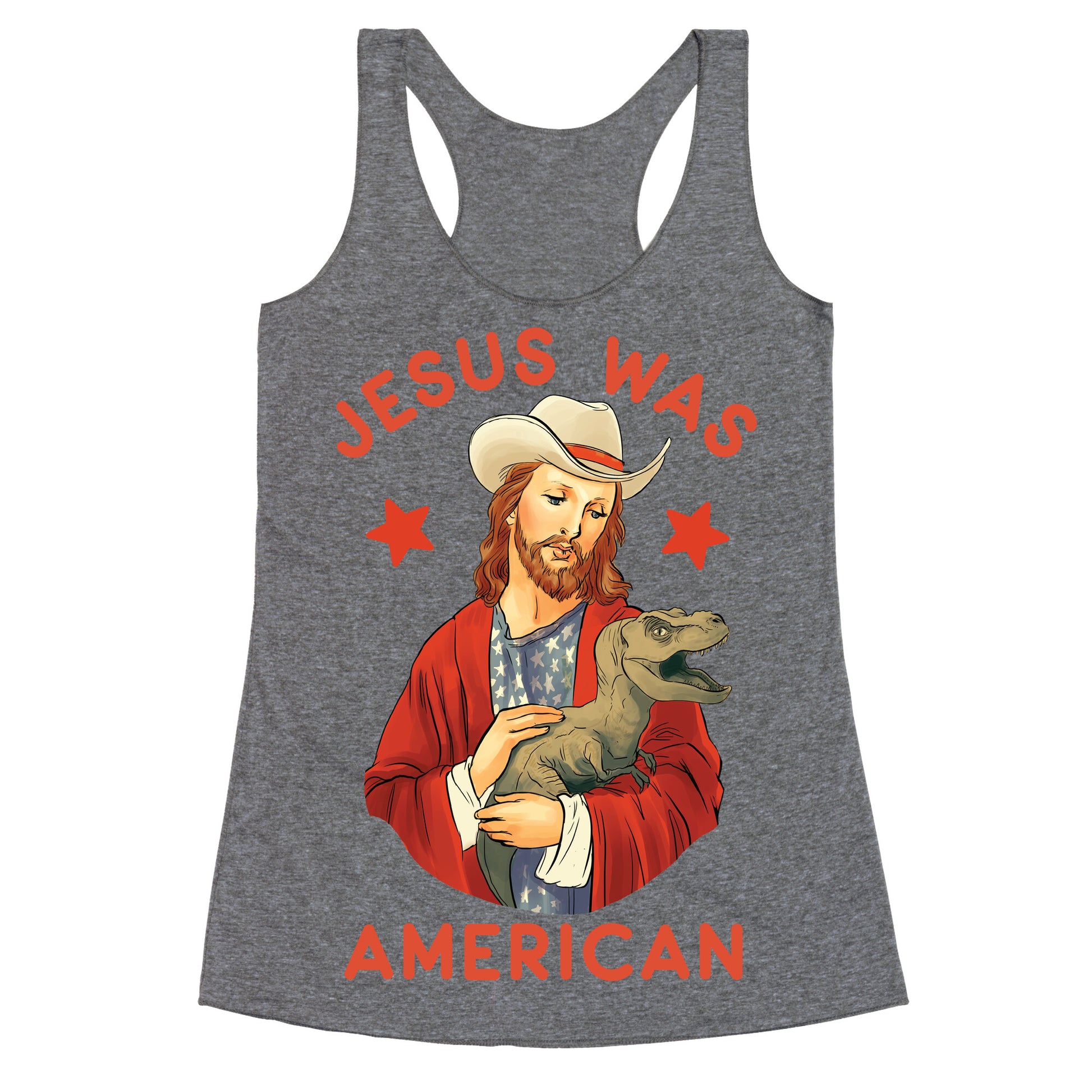 Jesus Was American Racerback Tank