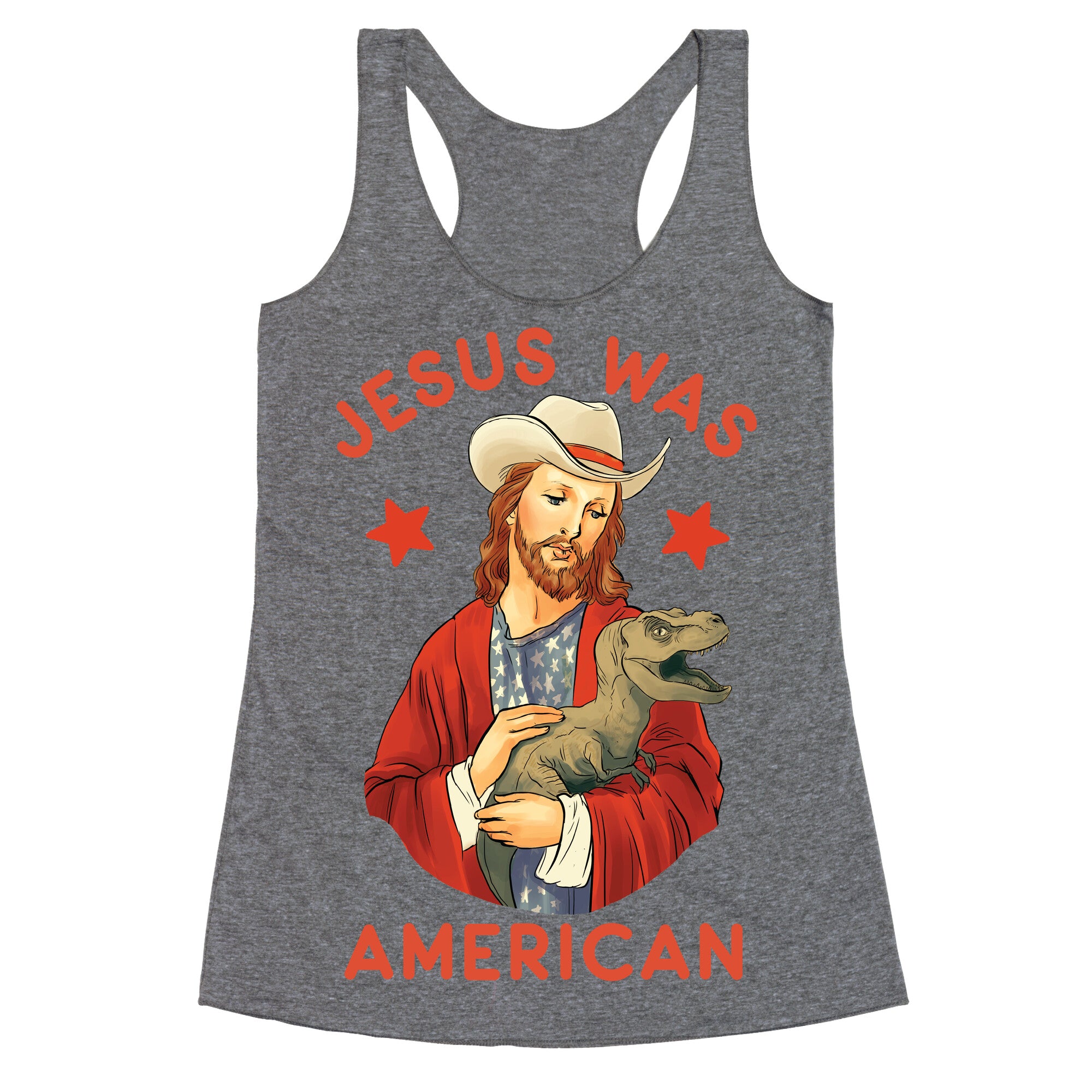 Jesus Was American Racerback Tank