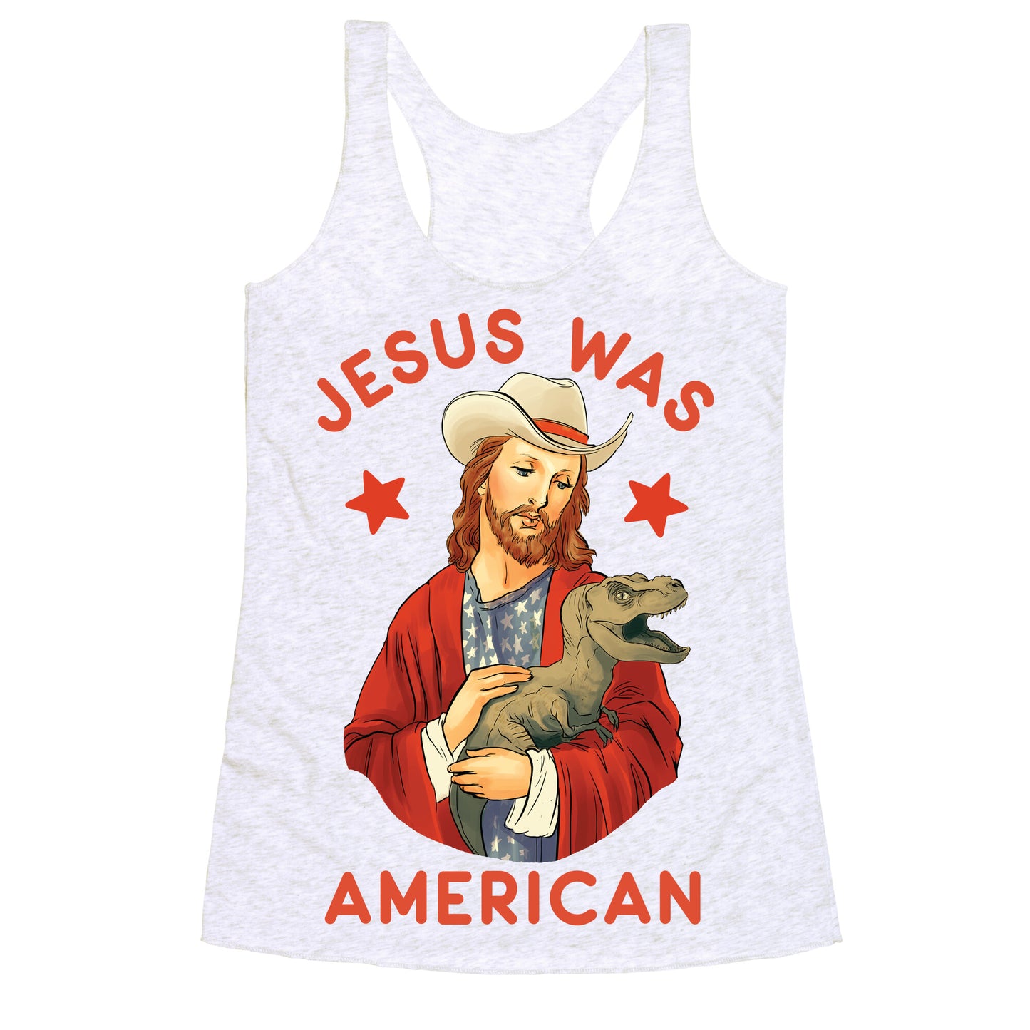 Jesus Was American Racerback Tank