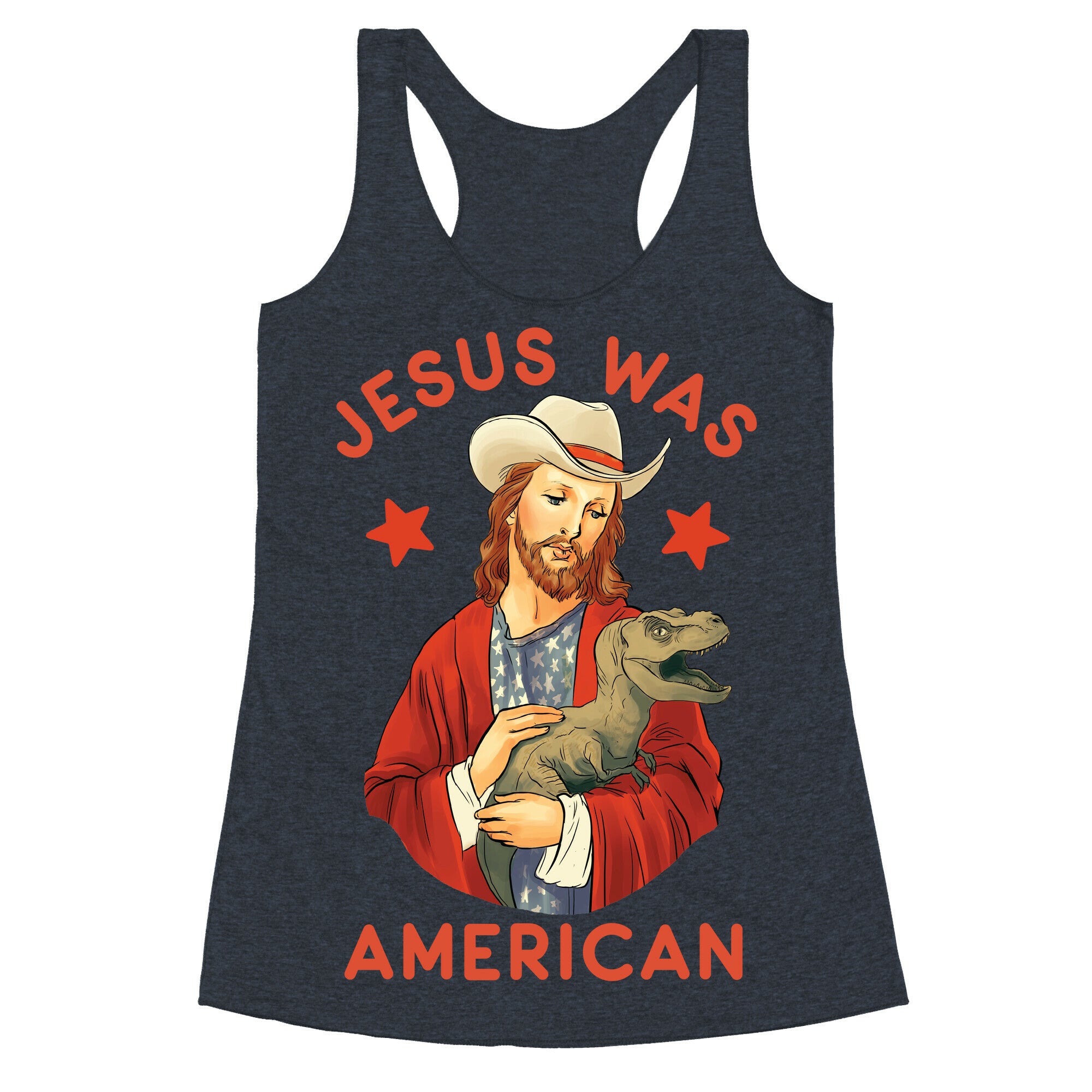 Jesus Was American Racerback Tank