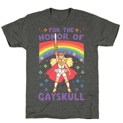 For the Honor of Gayskull Unisex Triblend Tee