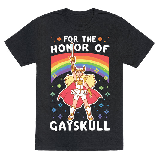 For the Honor of Gayskull Unisex Triblend Tee