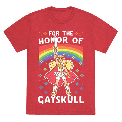 For the Honor of Gayskull Unisex Triblend Tee