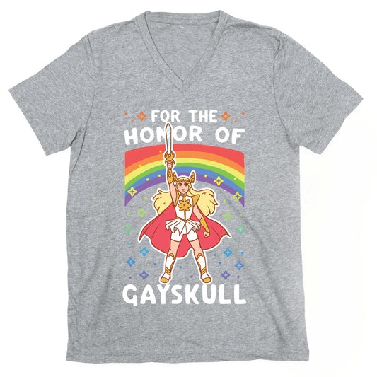 For the Honor of Gayskull V-Neck