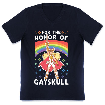 For the Honor of Gayskull V-Neck