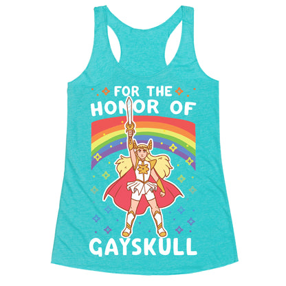 For the Honor of Gayskull Racerback Tank