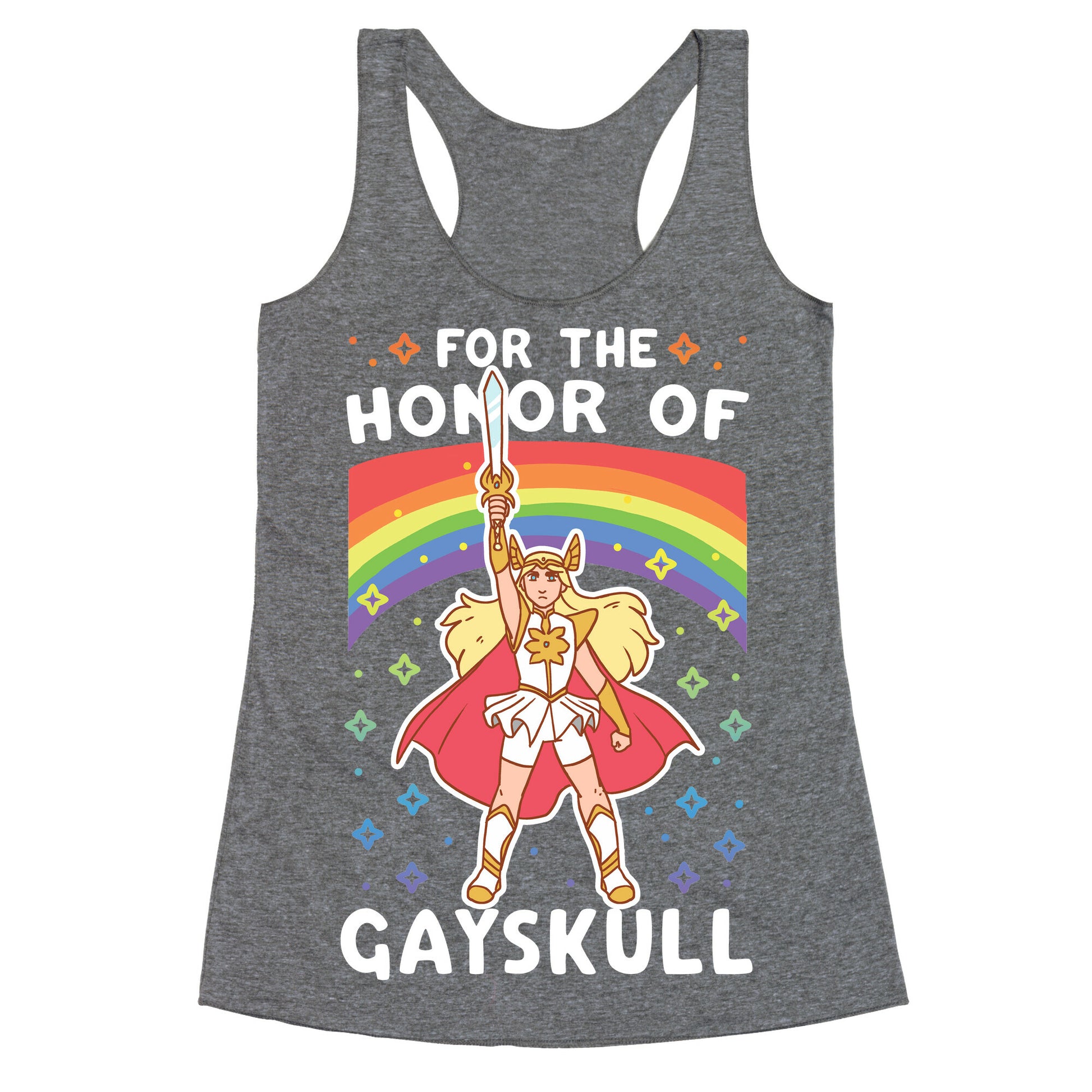 For the Honor of Gayskull Racerback Tank