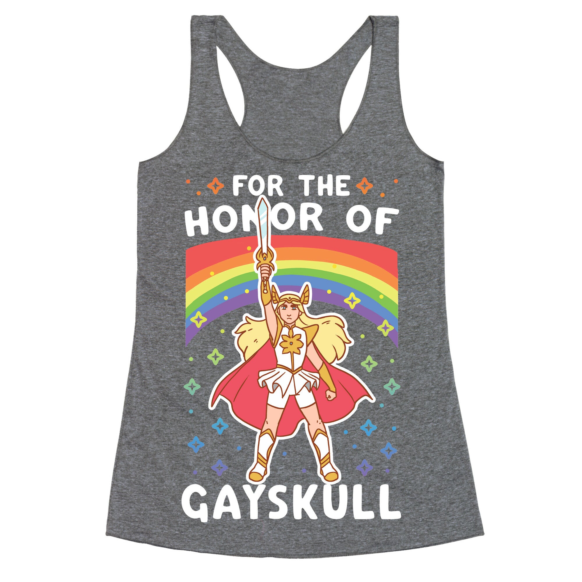 For the Honor of Gayskull Racerback Tank