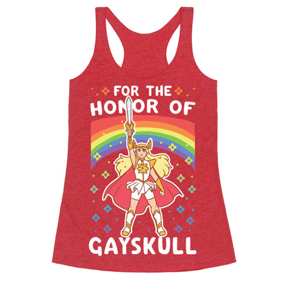For the Honor of Gayskull Racerback Tank