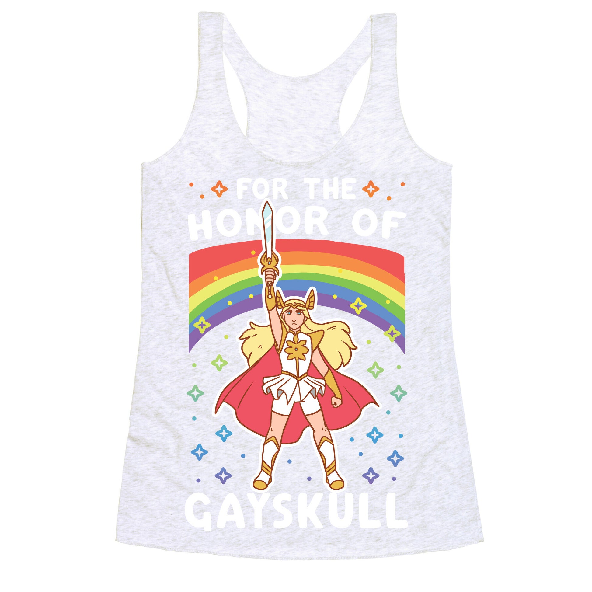 For the Honor of Gayskull Racerback Tank