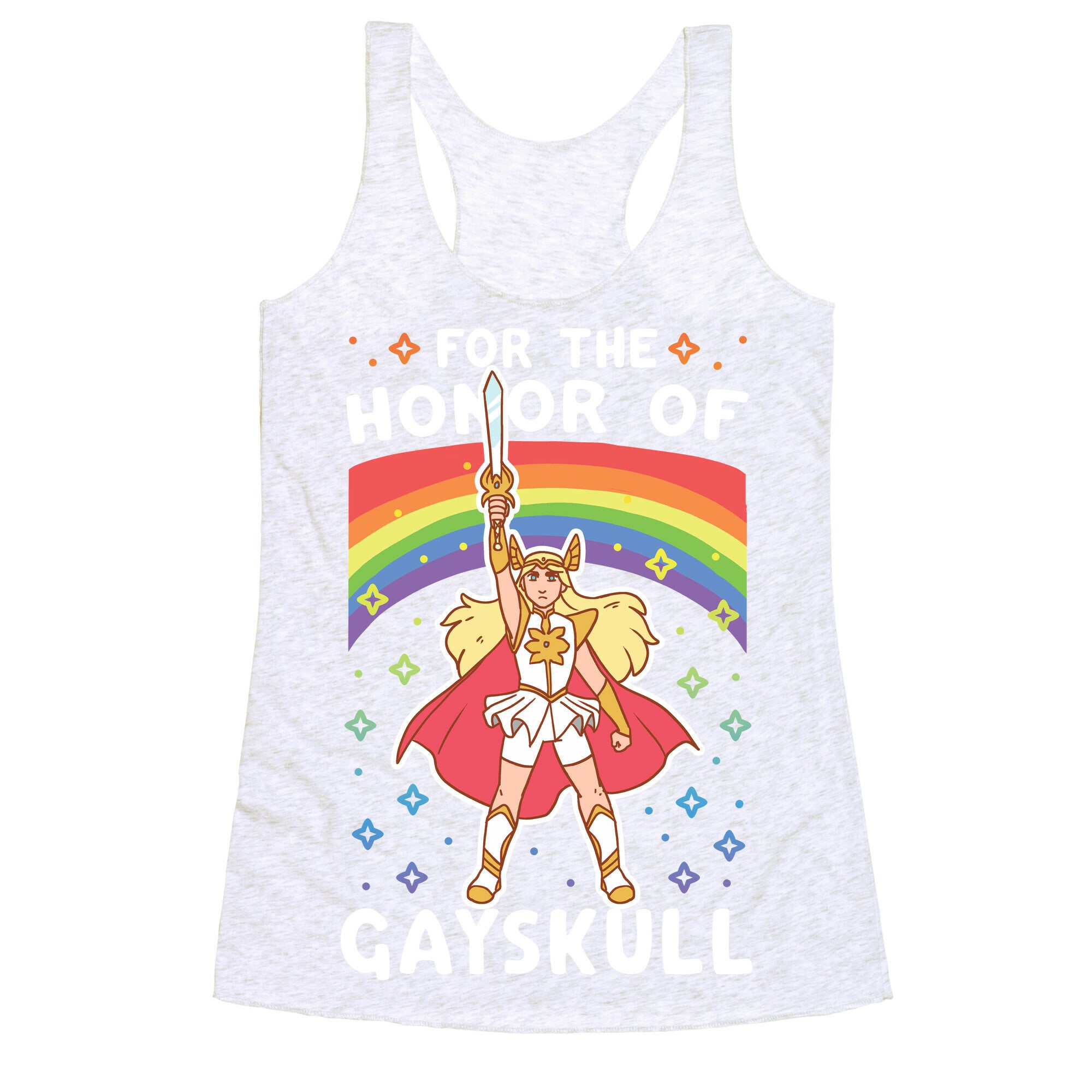 For the Honor of Gayskull Racerback Tank