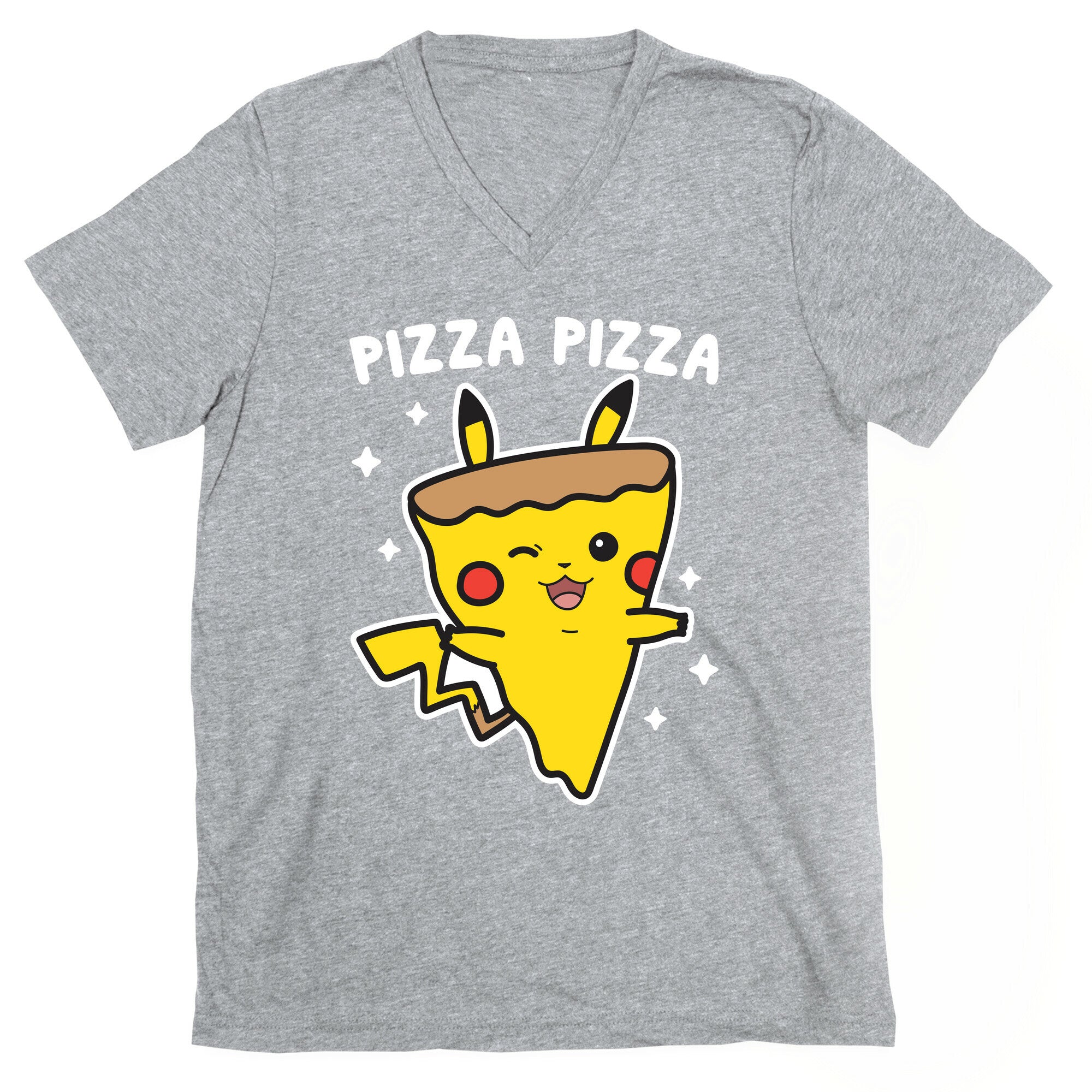 Pizza Pizza Pikachu Parody V-Neck