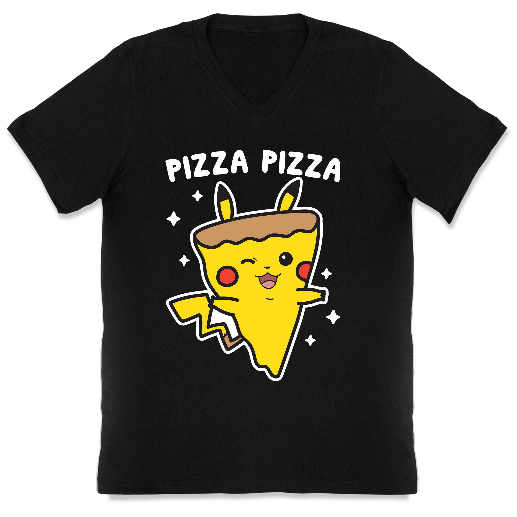 Pizza Pizza Pikachu Parody V-Neck