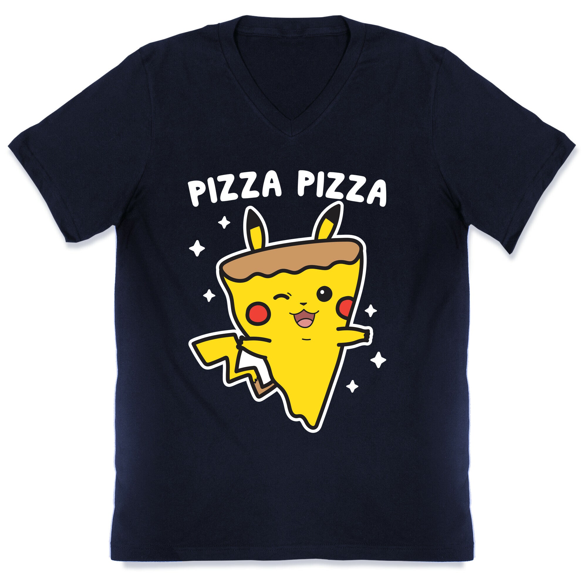 Pizza Pizza Pikachu Parody V-Neck