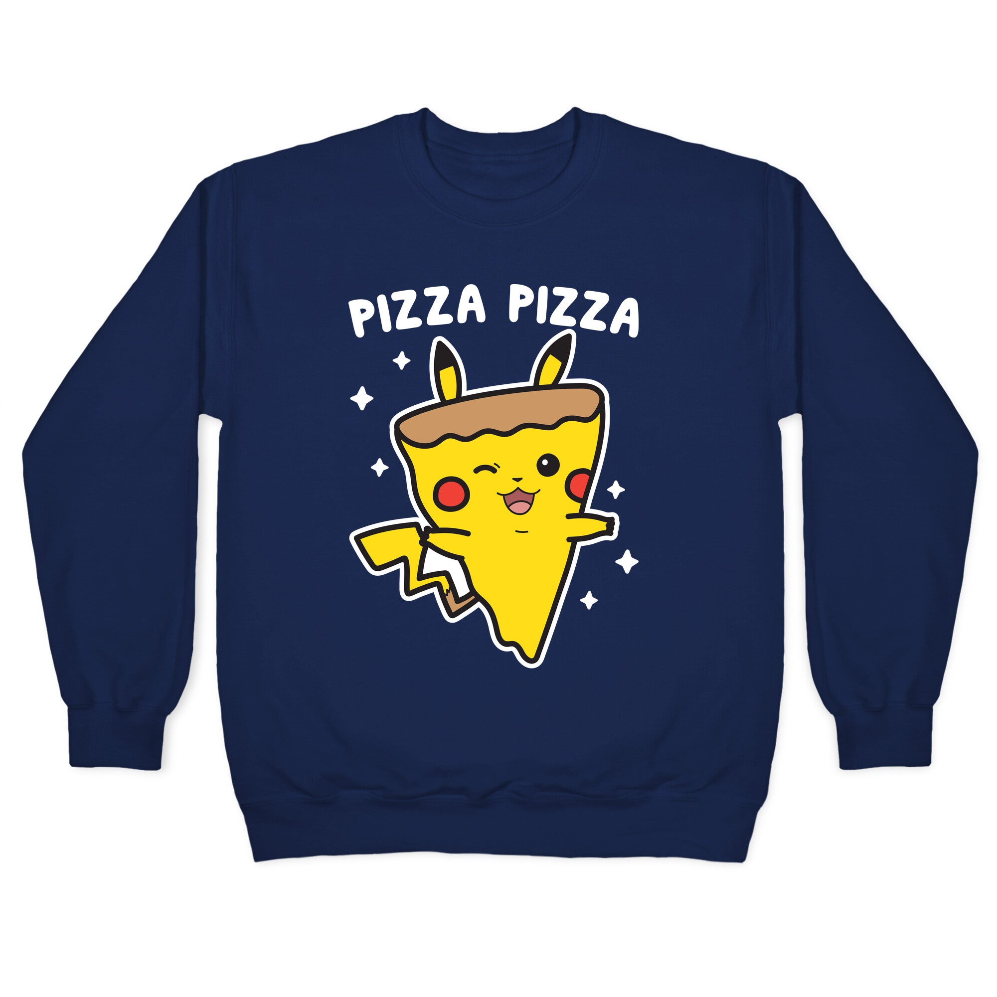 Pizza Pizza Pikachu Parody Crewneck Sweatshirt