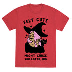 Felt Cute Might Curse You Later IDK Unisex Triblend Tee