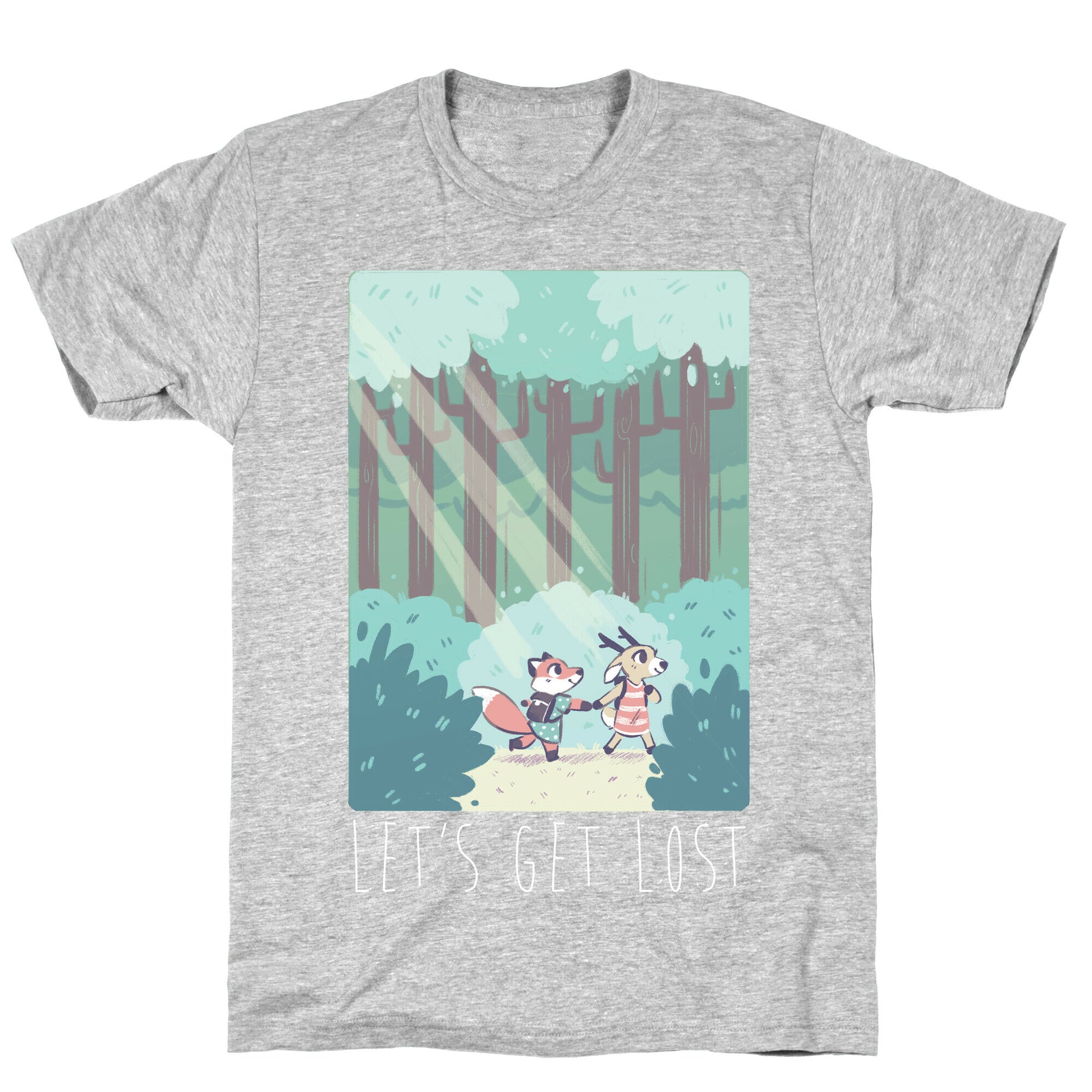 Let's Get Lost - Fox and Deer T-Shirt