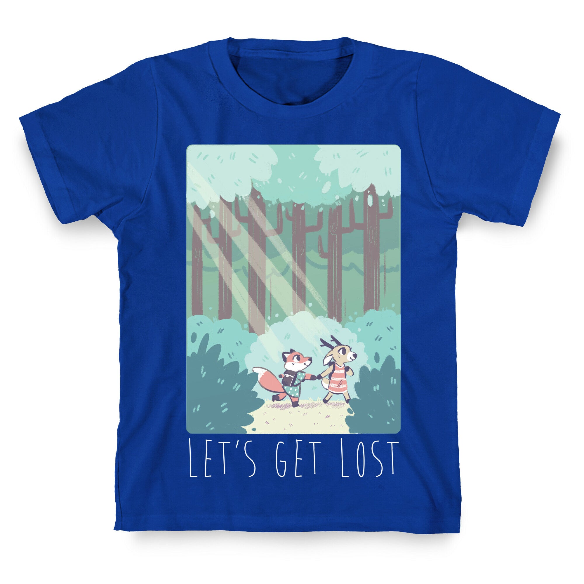 Let's Get Lost - Fox and Deer T-Shirt