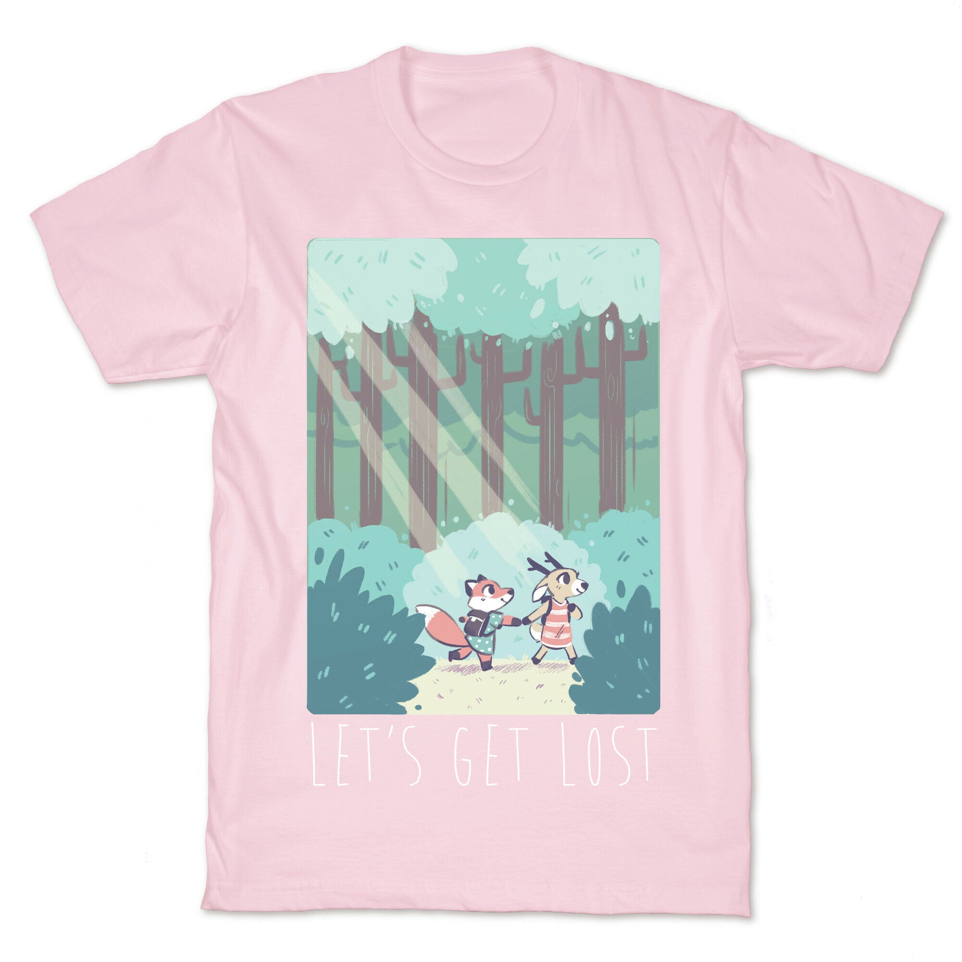 Let's Get Lost - Fox and Deer T-Shirt
