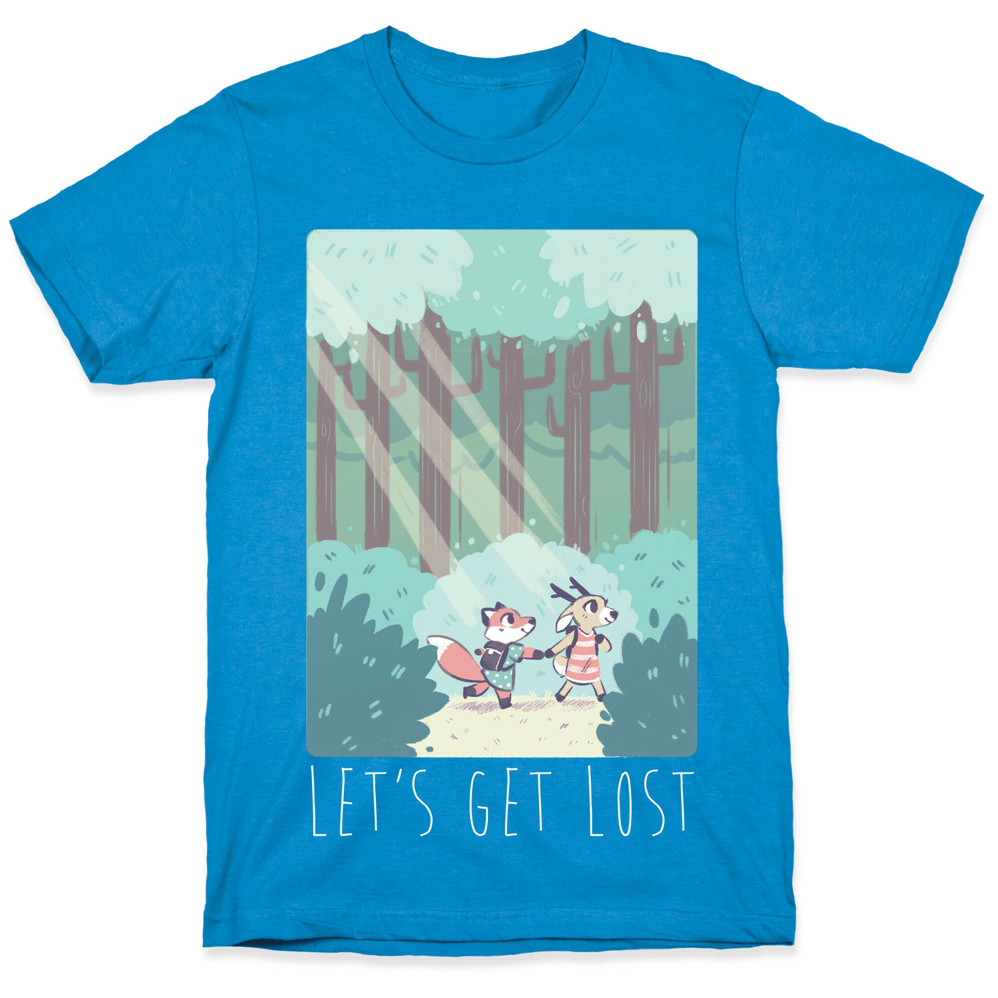 Let's Get Lost - Fox and Deer T-Shirt
